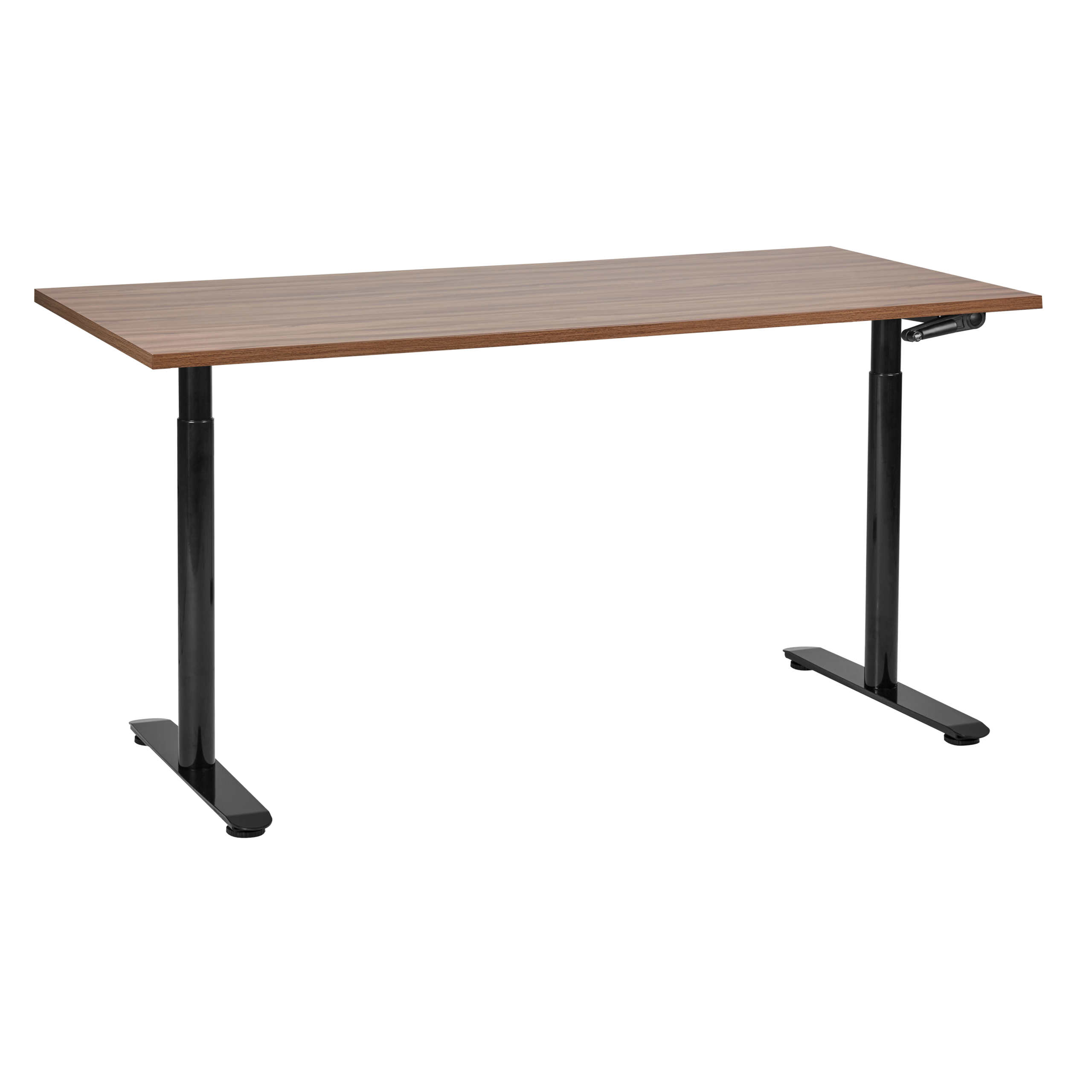 Escritorio de altura regulable manual destinas 160 cm 72 cm marrón/negro