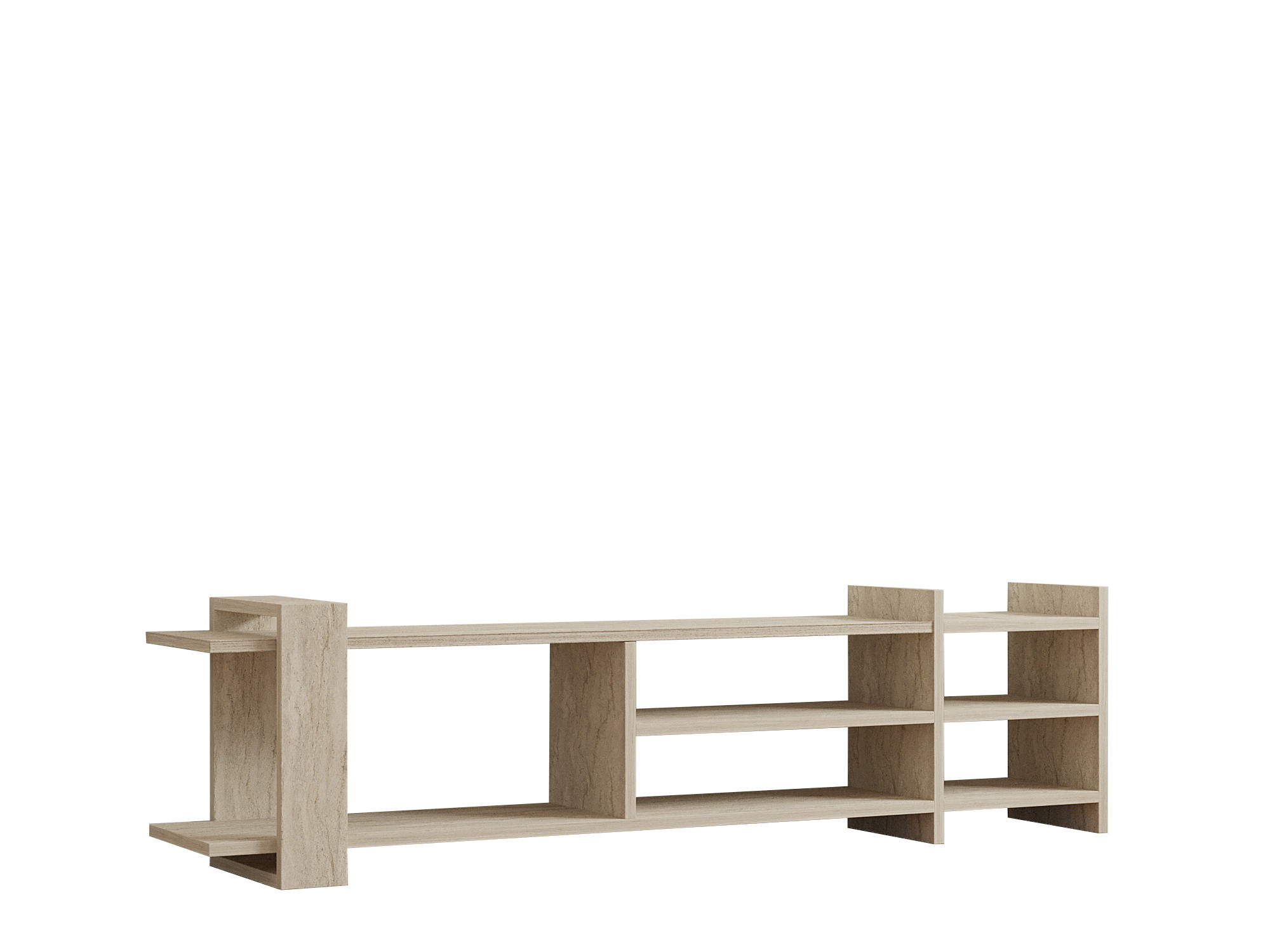 Mueble para la tele de madera <<zeyna>> - 156 x 29 x 40 cm - travertino