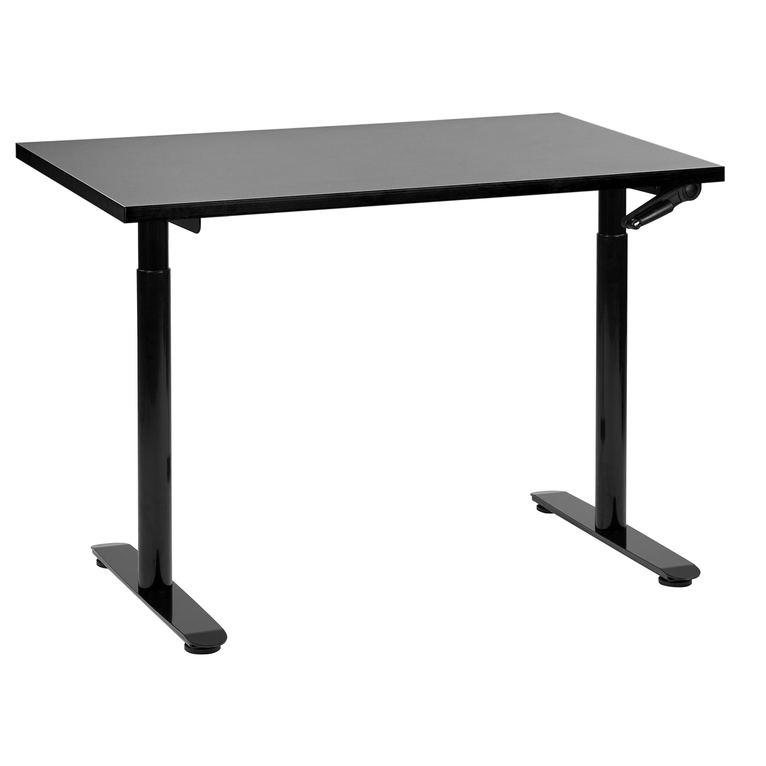 Escritorio de altura regulable manual destinas 120 cm 72 cm negro