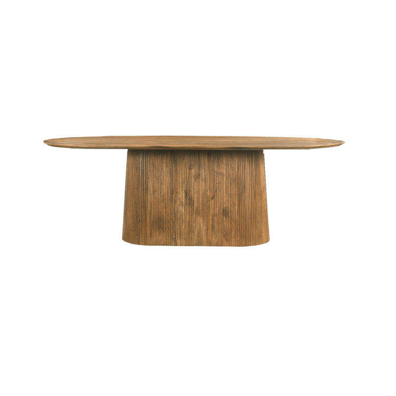 Sienne-mesa de comedor ovalada 10 personas 230 cm madera