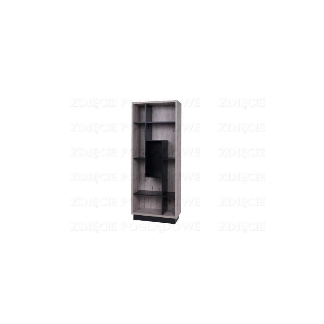 Biblioteca malaga - color roble wellington - 75 x 35 x 188 cm