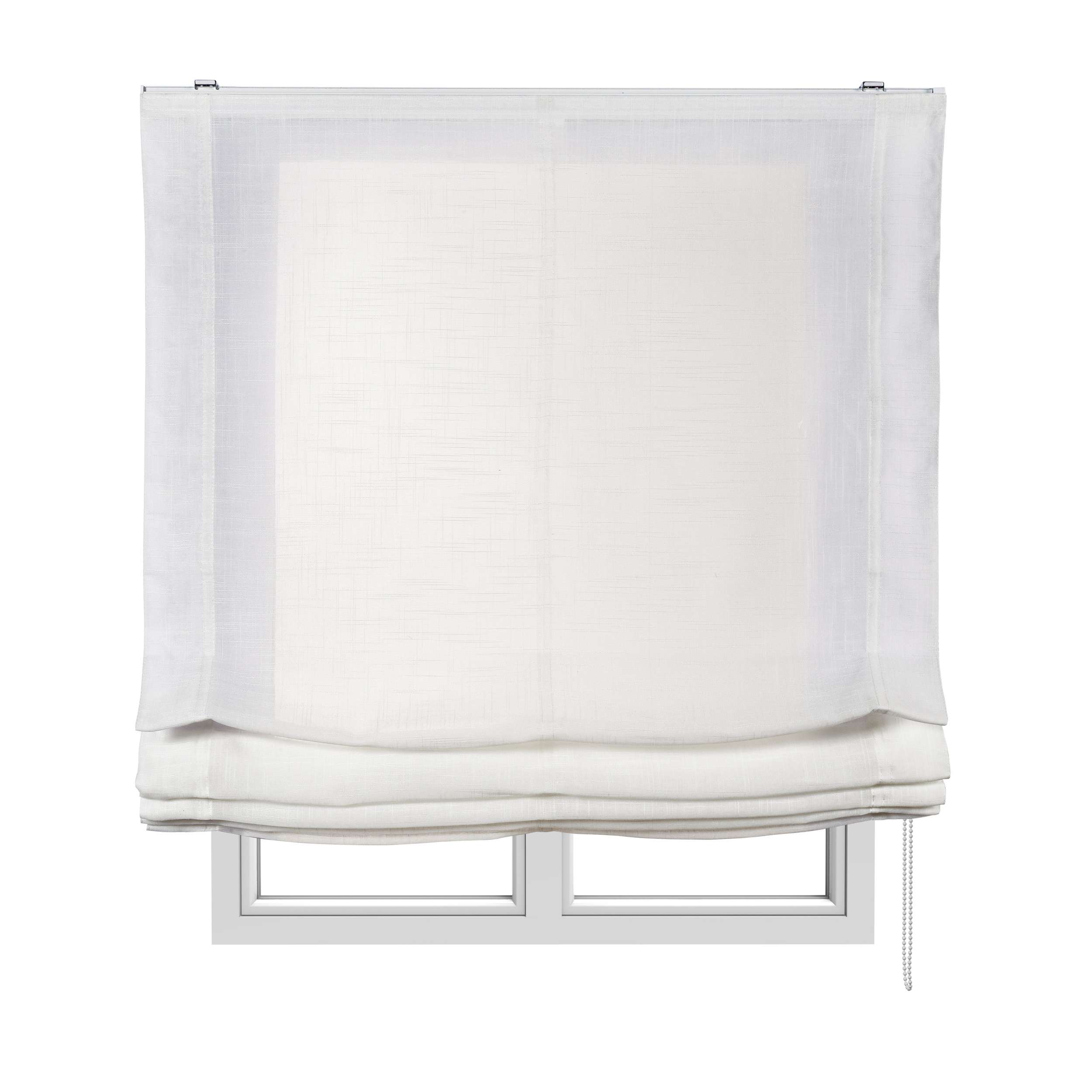 Estor plegable sin varillas, estor paqueto traslúcido blanco, 180 x 250cm