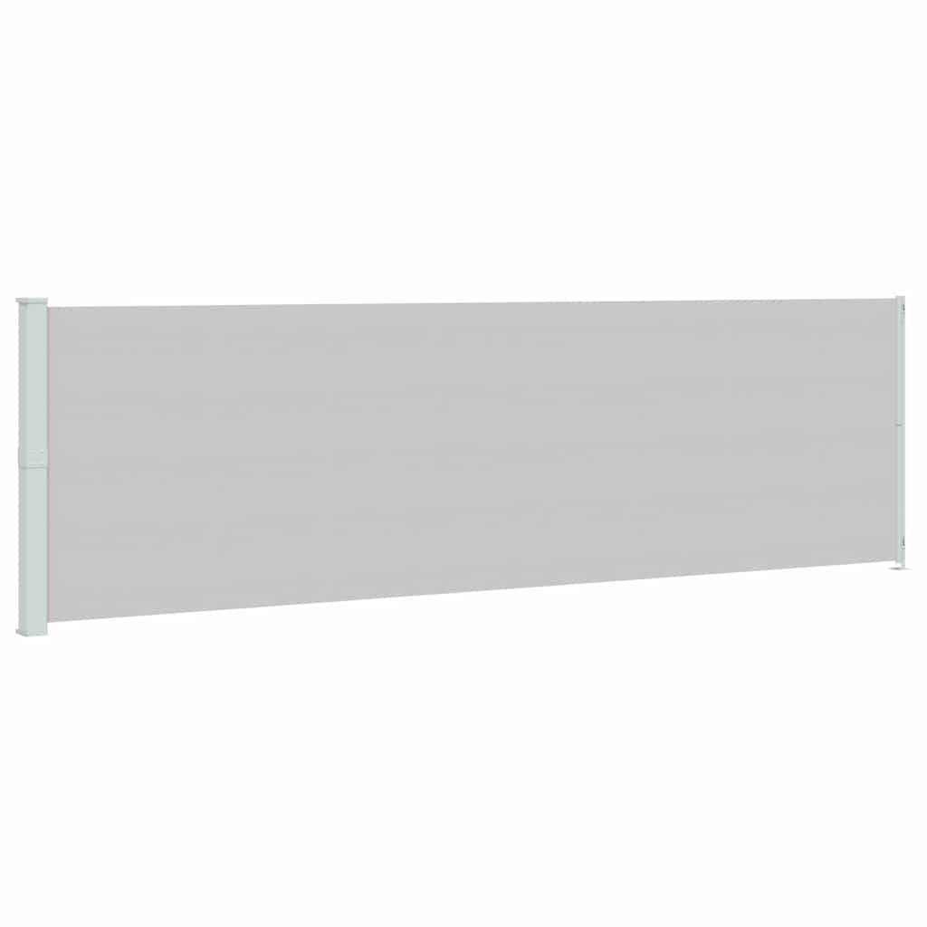vidaXL toldo lateral retráctil de jardín gris 180x600 cm