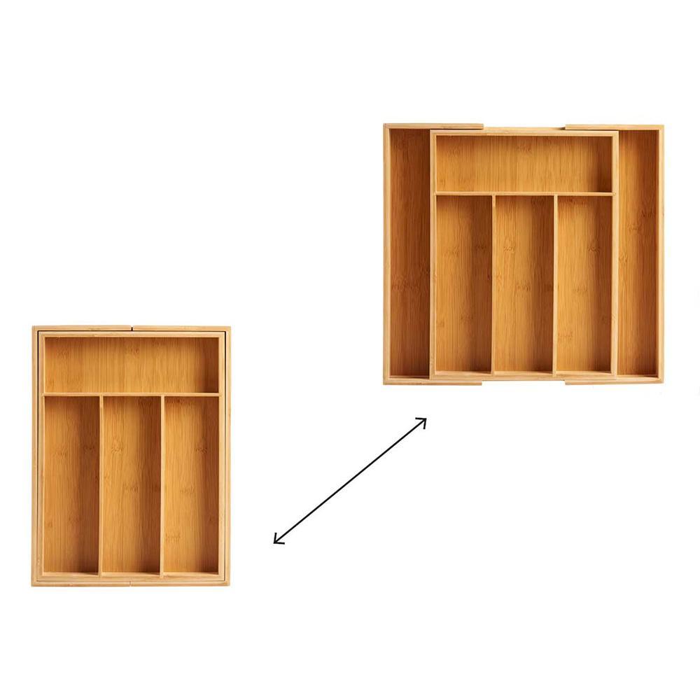 Cubertero madera bambu extensible 29-42x34xh5cm menaje orden