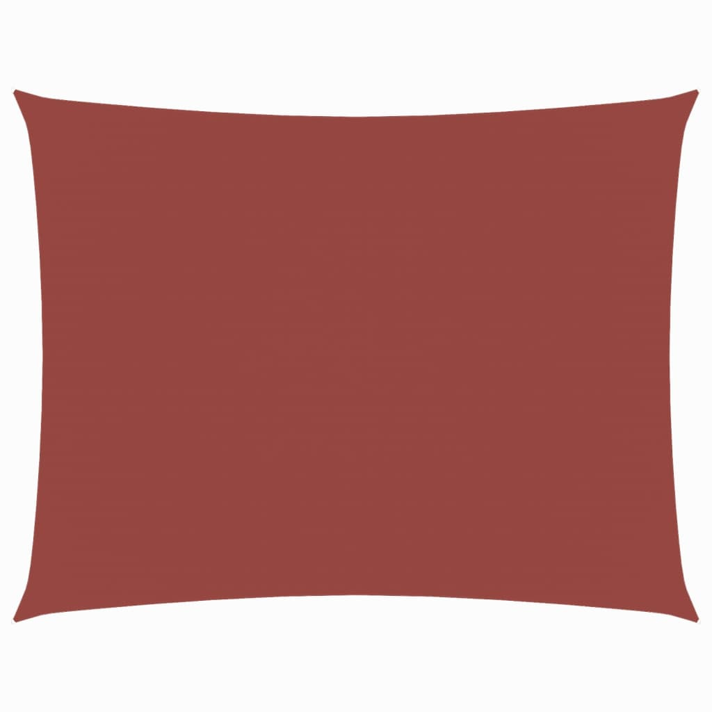 vidaXL toldo de vela rectangular tela oxford terracota 4x5 m