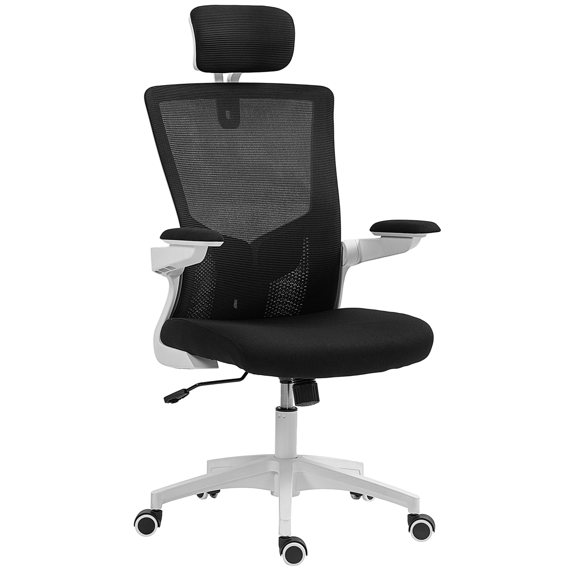 Silla de oficina poliéster negro 63x60x120 cm