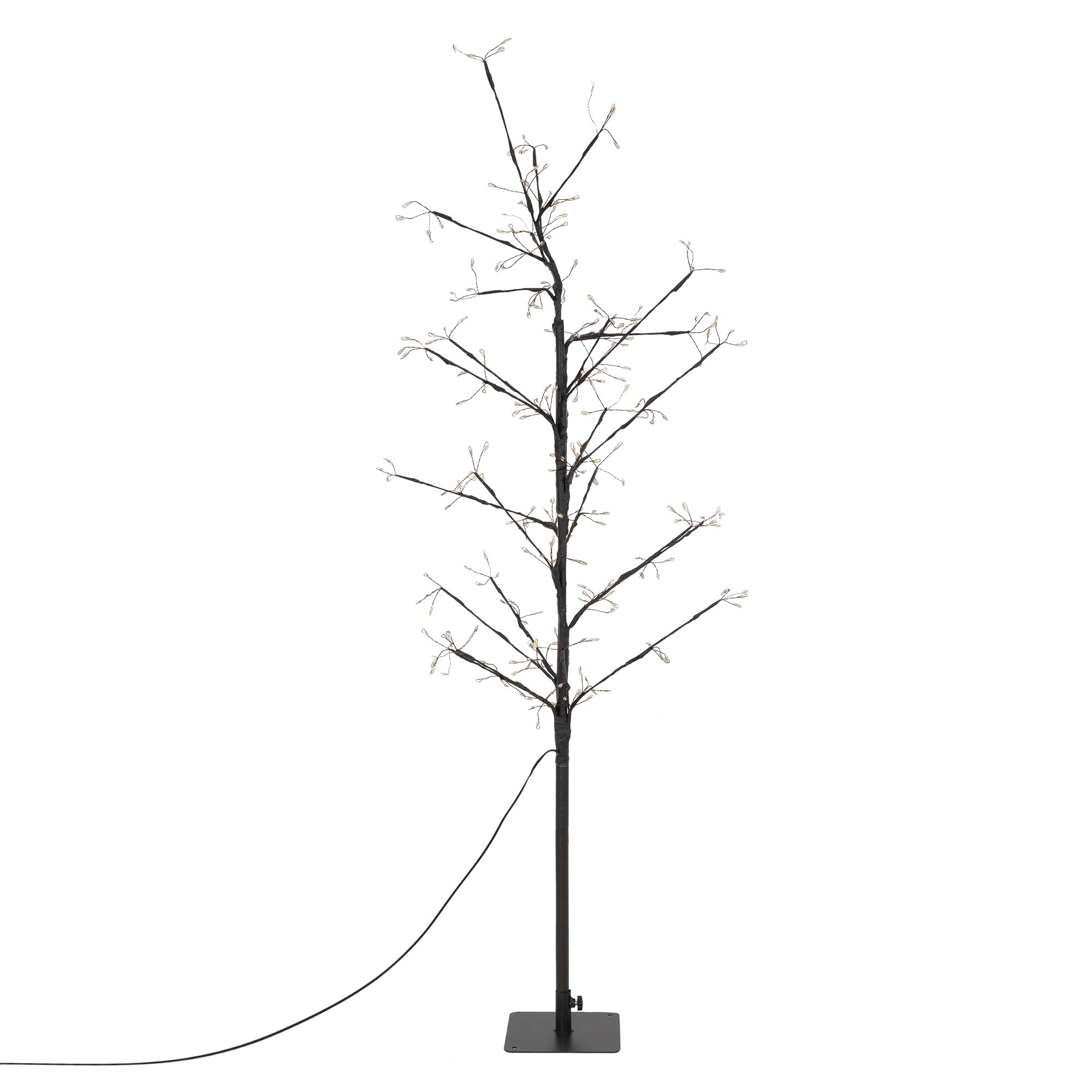 Árbol LED con 240 LEDs 120 cm blanco ecd germany