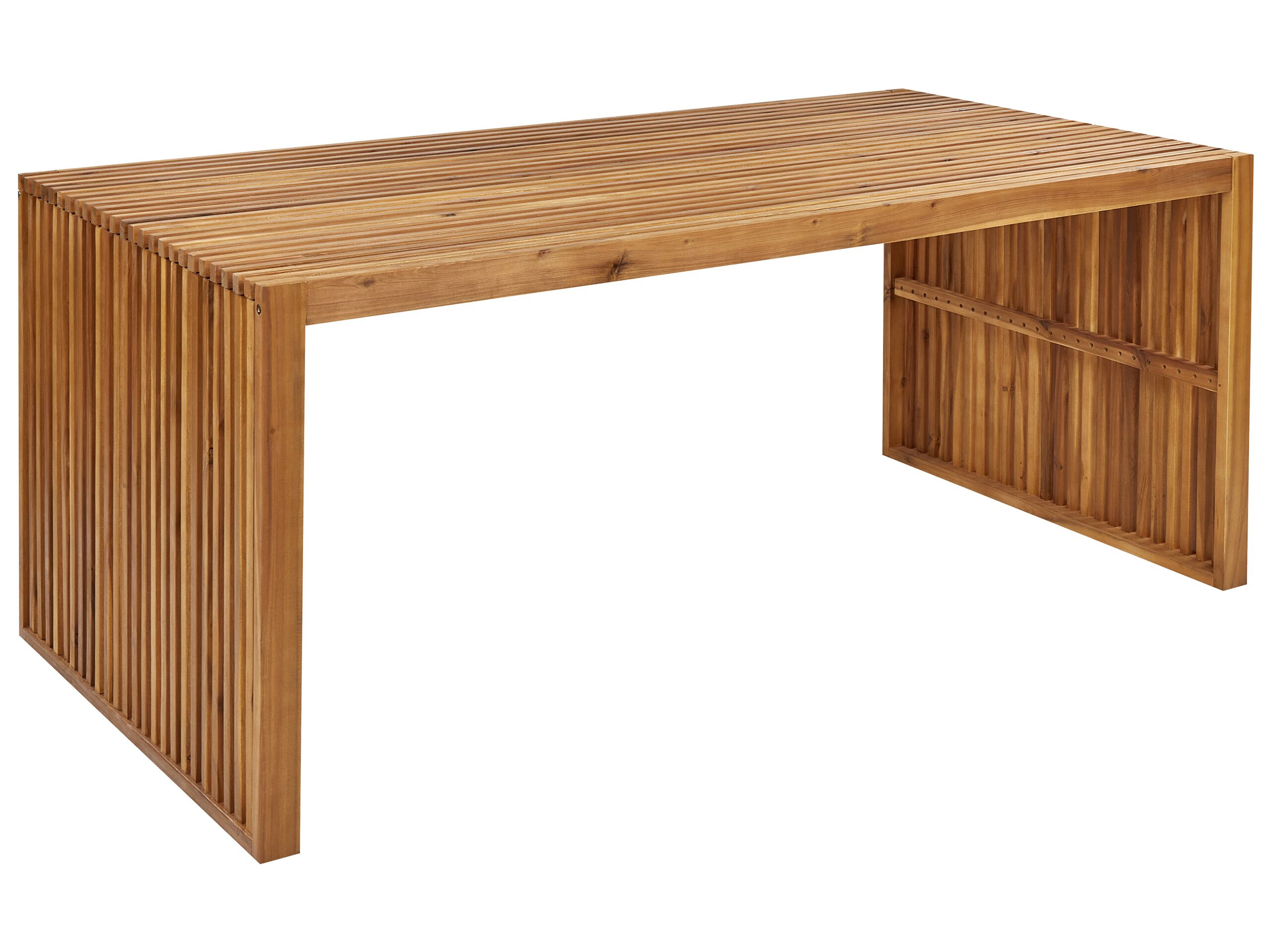 Mesa de jardín sulzano 180 cm 90 cm madera de acacia marrón