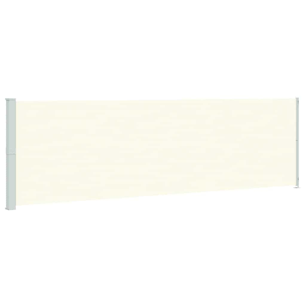 vidaXL toldo lateral retráctil de jardín crema 180x600 cm