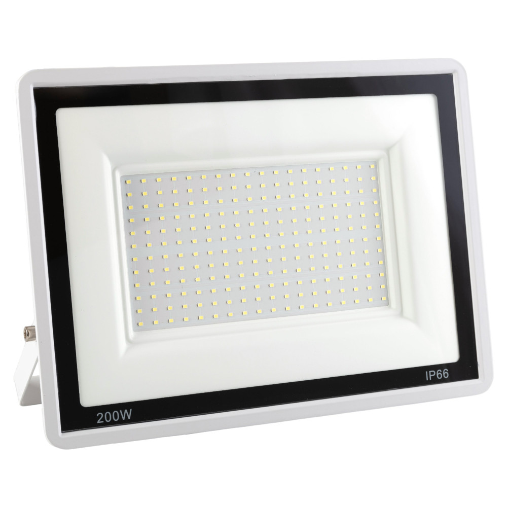 Proyector LED 200w 16.000lm 6000ºk ip66 regulable 60,000h acabado blanco