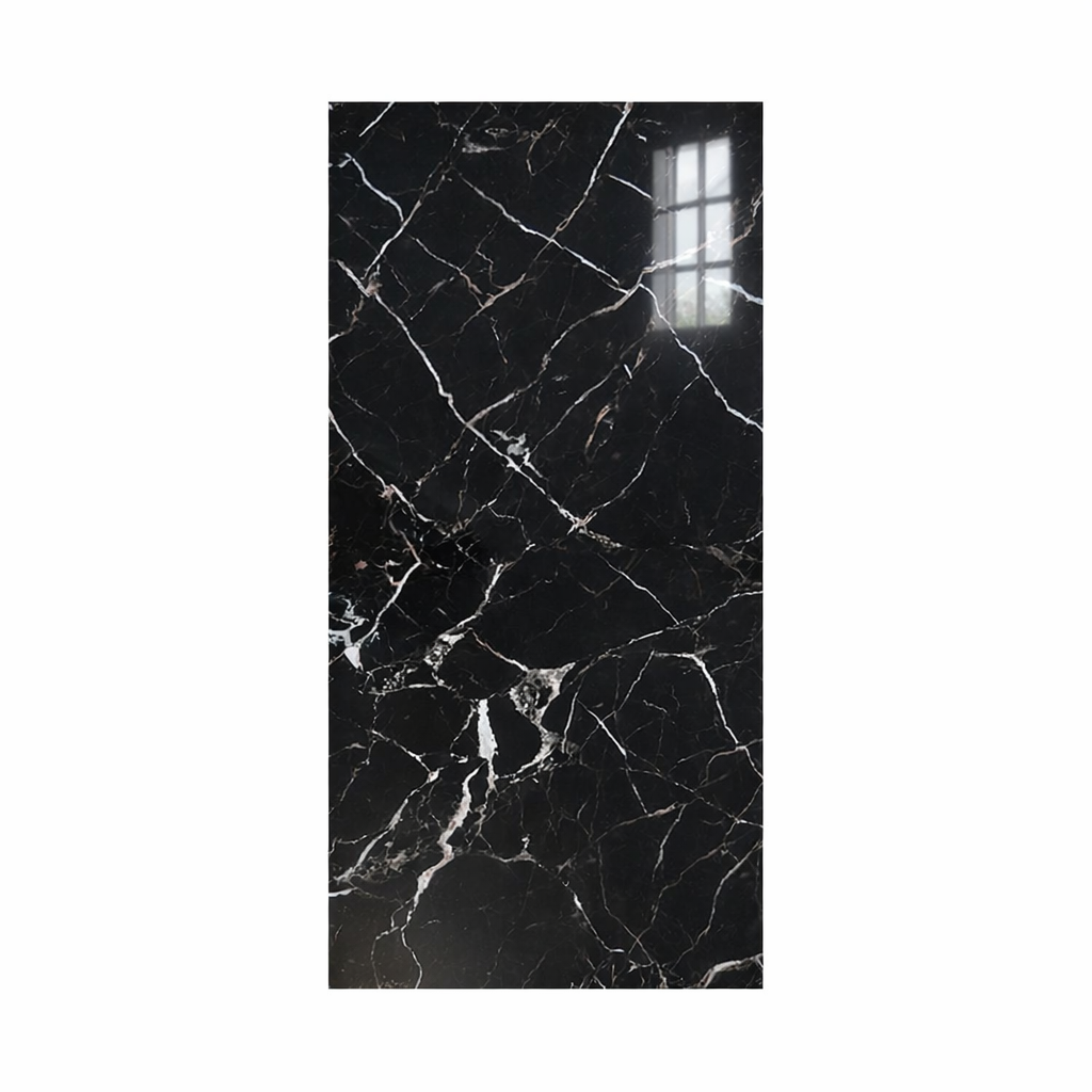 Pack 4 revestimiento pared mármol ebano imperial 120x60cm panel impermeable