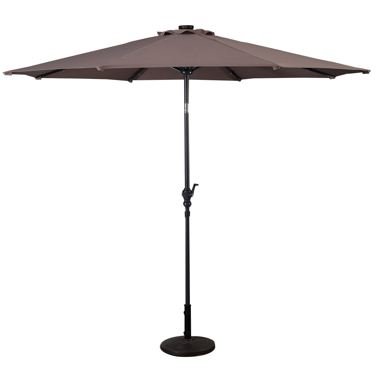 Parasol inclinable de 300 cm con 24 luces LED