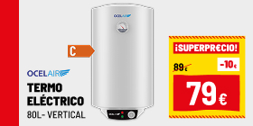 Termo eléctrico 80L vertical Ocelair Termo eléctrico 80L vertical Ocelair