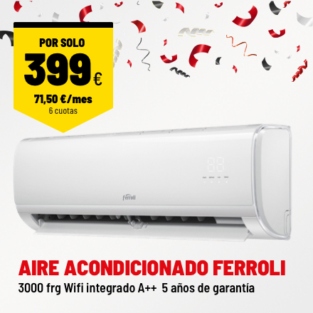Aire acondicionado Giada Wifi 3000 frg Ferroli